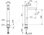 HANSA - Designo Baterie pro umyvadlovou mísu, chrom 51692293