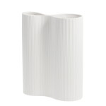 Storefactory Porcelánová váza BUNN White, bílá barva, porcelán