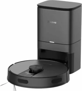EZVIZ RE4 Plus černá / Robotický vysavač + mop + základna / 4000 Pa / 4930mAh / HEPA / WiFi / odpadní nádoba 0.35L + 4L (CS-RE4P-PBT2)