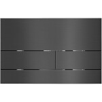 CERANO - Ovládací tlačítko splachování Line k WC modulu Profi - nerezová ocel - grafit/gun metal CER-8050BD80365