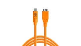 Tether Tools Kabel USB-C - USB 3.0 Micro-B oranžová / Kabel / 4,6 m (CUC3315-ORG)