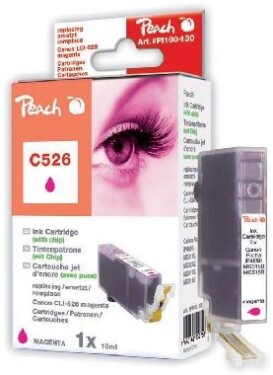 Peach Canon PI100-130 | CLI-526M - purpurová (červená, růžová, magenta) s čipem
