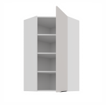 Horní rohová skříňka Como 60x60 GN-108 1F (45°) Barva korpusu: Bílá, Barva dvířek: Kašmír