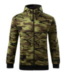 Camo Zipper mikina pánská camouflage green S