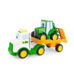 JD Kids John Deere - Traktor Johnny s tahačem 37 cm
