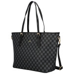 Trendy dámská koženková kabelka na rameno Elina, černá