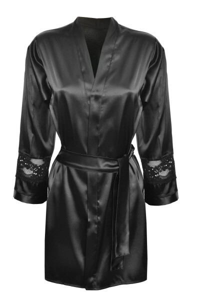 DKaren Housecoat Betty Black Velikost: Barva: černá
