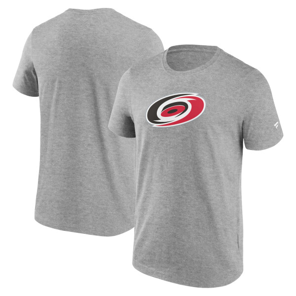 Fanatics Pánské tričko Carolina Hurricanes Primary Logo Graphic T-Shirt Sport Gray Heather Velikost: 2XL