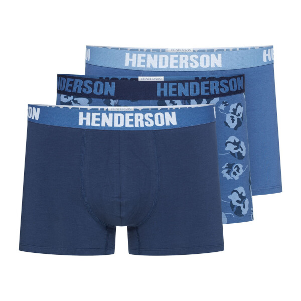 Pánské boxerky 3PACK Jarl 41930-MLC Jeans modrá vzor - Henderson modrá mix L