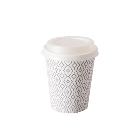 Papírové kelímky s víčkem 8 ks, bio 240 ml Duni Papírové kelímky s víčkem 8 ks, bio 240 ml Duni