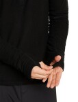 ICEBREAKER Mens Merino 400 RealFleece Grid LS Half Zip, Black (vzorek) velikost: M