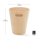 Odpadkový koš 28 cm Umbra WOODROW - přírodní