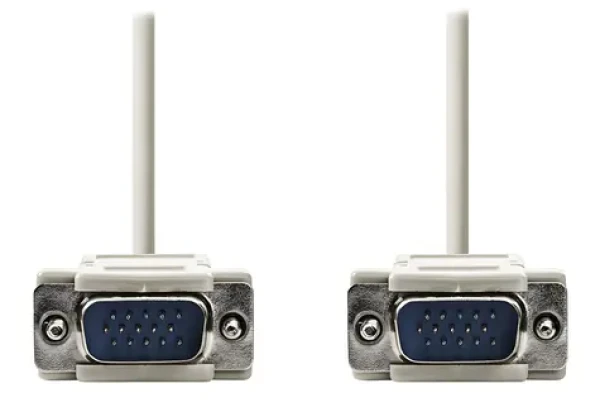 Nedis VGA kabel slonová kost / VGA kabel / VGA konektor - VGA konektor / 2 m (CCGP59001IV20)