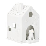 Räder Porcelánový svícen Dog, bílá barva, porcelán