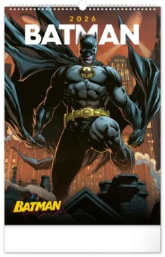 NOTIQUE Nástěnný kalendář Batman Dark 2026 / 33 x 46 cm (PGN-35367-L)