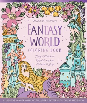 Fantasy World, antistresové omalovánky, Emelie Lidehäll Öberg