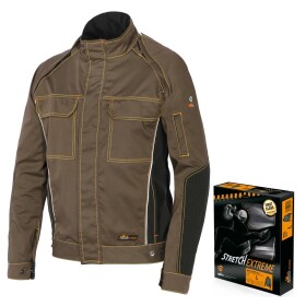 Montérková bunda STRETCH EXTREME 8845B khaki-černá S khaki-černá