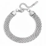 ELENYS Milano Mesh – náramek z prémiové oceli Délka náramku: 17,5 + 5 cm / max. 22,5 cm