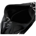 Módní dámská koženková crossbody kabelka Mayra, černá