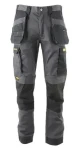 DeWalt Fairhaven Pro-Stretch šedá/černá, vel. 2 / Pracovní kalhoty / Pro-Stretch tkanina / voděodolné / Regular Fit (49383/50)