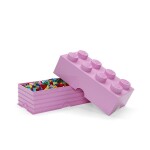 LEGO úložný box 8 - světle růžová