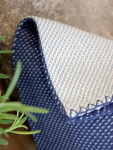 Chic Antique Bavlněný hadřík Ocean and Cream, modrá barva, textil