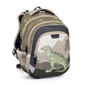 Bagmaster LUMI 24 C školní batoh – dinosaurus Zelená 23 l 230262