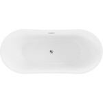 MEXEN/S - Montana vana volně stojící 170 x 80, bílá, sifon a přepad chrom 52011708000-01