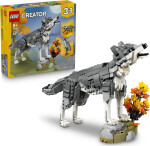 LEGO® Creator 3 v 1 31393 Creator 3 v 1 Lesní zvířata: Šedý vlk - LEGO® Creator