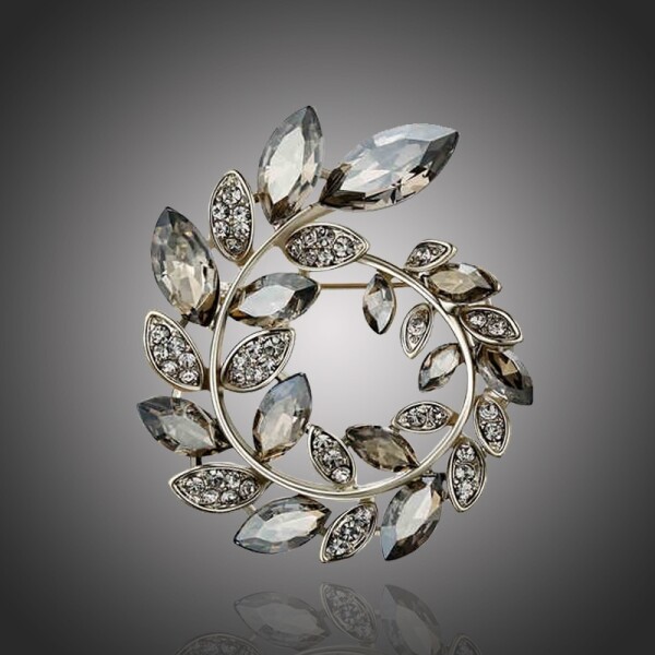 Exkluzivní brož Swarovski Elements Zoe, Zlatá