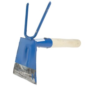 Motyčka okopávací kovaná se 2 hroty, s dřevěnou násadou