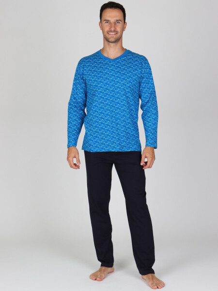 EVONA a.s. Pánské dlouhé pyžamo P ZANE - P ZANE XL