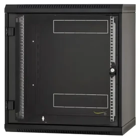 Triton RUA-09-AS6-BAX-A1 / Nástěnný rozvaděč / 9U / 600x600 mm / skleněné dveře / odnímatelné bočnice / černý (RUA-09-AS6-BAX-A1)