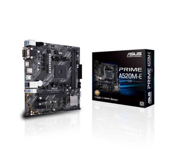 ASUS MB Sc AM4 PRIME A520M-E/CSM, AMD A520, 2xDDR4, 1xHDMI, 1xDVI, 1xVGA, mATX EDF_1887327