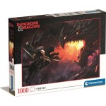 Clementoni Puzzle Dungeons &amp; Dragons - Boj s drakem 1000 dílků - Clementoni