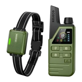 Rojeco DOG800 zelená / Výcvikový obojek / Dosah 300 m / 3 režimy / IPX7 (RXGQFXYTY-21A21)