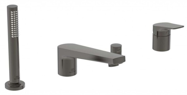 IDEAL STANDARD - La Dolce Vita Baterie na okraj vany, 4-otvorová instalace, Magnetic Grey BD671A5