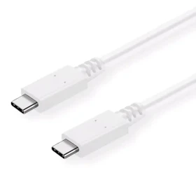 C-TECH USB-C kabel 1 m bílá / USB-C (M) - USB-C (M) (8594125013639)