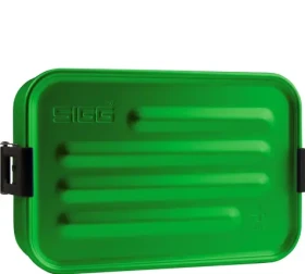 SIGG Metal Box Plus S zelená / Svačinový box / Hliník / 17 x 11.7 x 6 cm (8697.30)