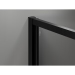 MEXEN/S - Exo sprchový kout dveře křídlové 90 x 70, transparent, černá 817-090-070-70-00