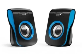 Genius SP-Q180 černo-modrá / 2.0 / 6W / USB napájení / ovladač hlasitosti / 3.5 mm jack (31730026403)