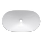 Umyvadlo na desku SAT Infinitio 61,5x36 cm bez otvoru pro baterii SATINF61536 SATINF61536