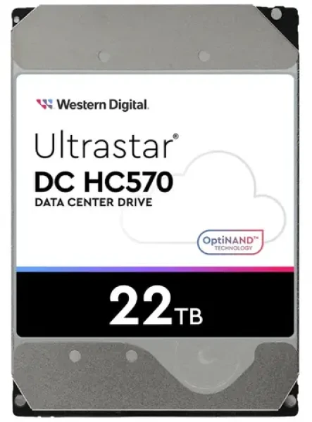 WD Ultrastar DC HC570 22TB / HDD / 3.5" / SAS III / 7 200 rpm / 512MB cache / 5y (0F48051)