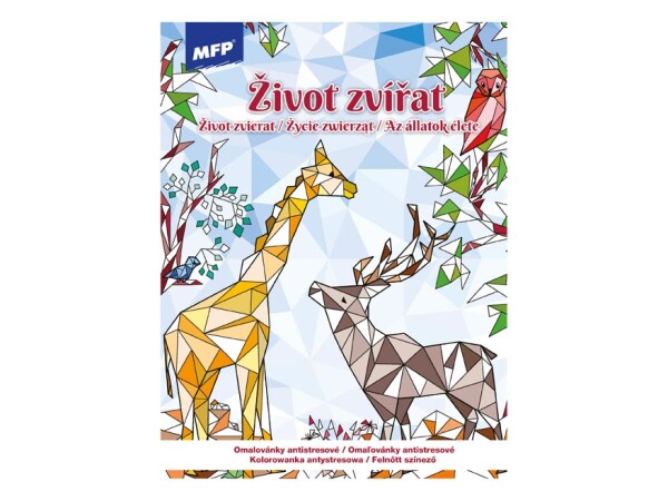 Život zvířat, antistresové omalovánky, MFP