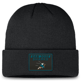 Fanatics Pánská zimní čepice San Jose Sharks NHL Authentic Pro Rink Prime Cuffed Beanie