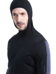Pánská merino mikina ICEBREAKER Mens 200 Realfleece Descender LS Zip H, Black/Graphite velikost: M