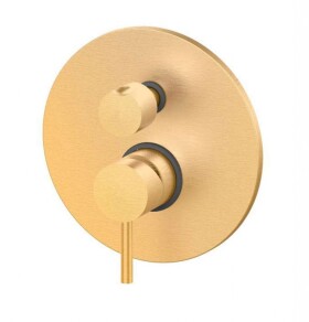 PAFFONI - Light Exclusive Edition Baterie pod omítku pro 2 spotřebiče, kartáčované zlato LIG018HGSP