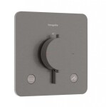 HANSGROHE - Ecostat Comfort Q Termostatická baterie pod omítku, pro 2 spotřebiče, kartáčovaný černý chrom 33717340