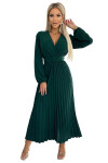 Dámské šaty 504-3 VIVIANA - Numoco basic zelená Univerzální