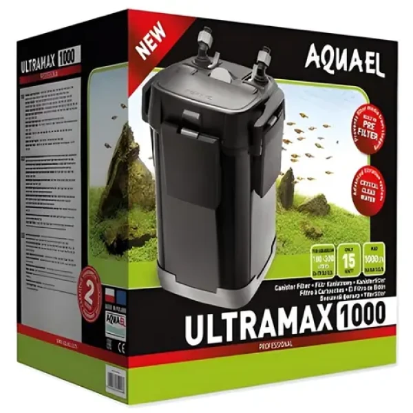 Aquael Ultramax 1000 / Vnější akvarijní filtr / do 300 l / 15 W (851-314268)